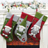 Large Christmas Stockings Gifts Cloth Santa Elk Socks Xmas Lovely Gift Holders For Children Fireplace Tree Christmas Decoration - menochic
